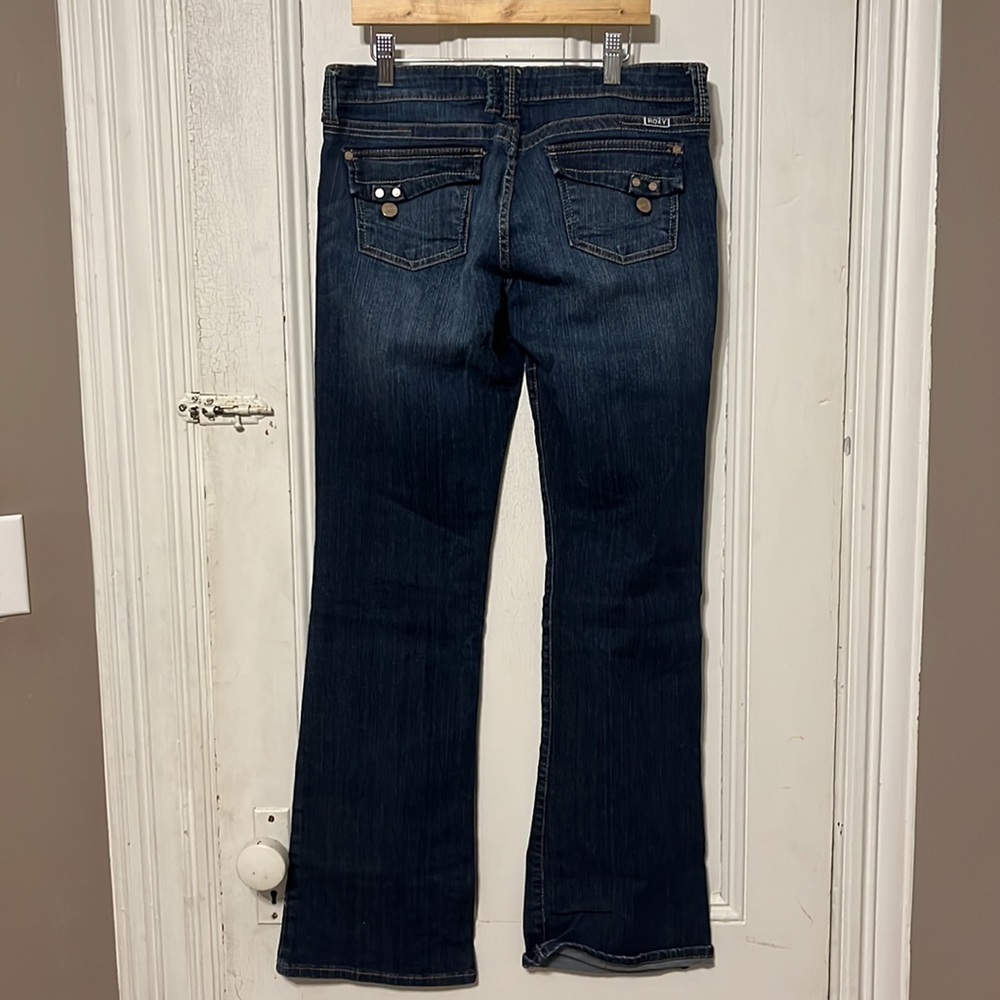 Roxy denim flared leg was really cute details on the pockets and stitching. - Picture 5 of 6